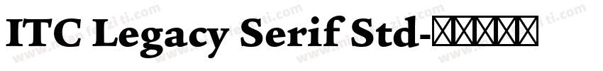 ITC Legacy Serif Std字体转换